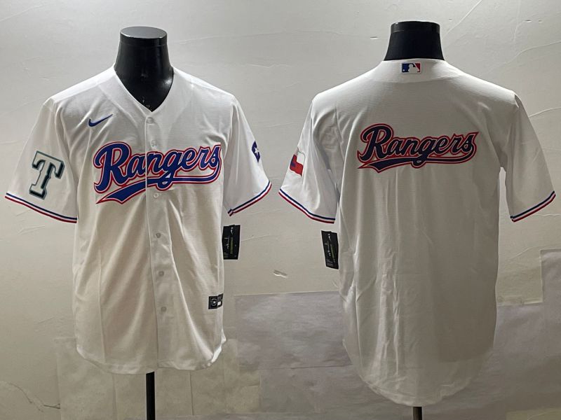 Men Texas Rangers Blank White Game 2025 Nike MLB Jersey style 10